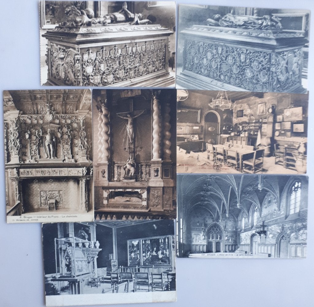 7 OUDE Postkaarten BRUGGE +- 1920 Ref.E133, Verzamelen, Postkaarten | België, Ophalen of Verzenden, 1920 tot 1940, Ongelopen, West-Vlaanderen