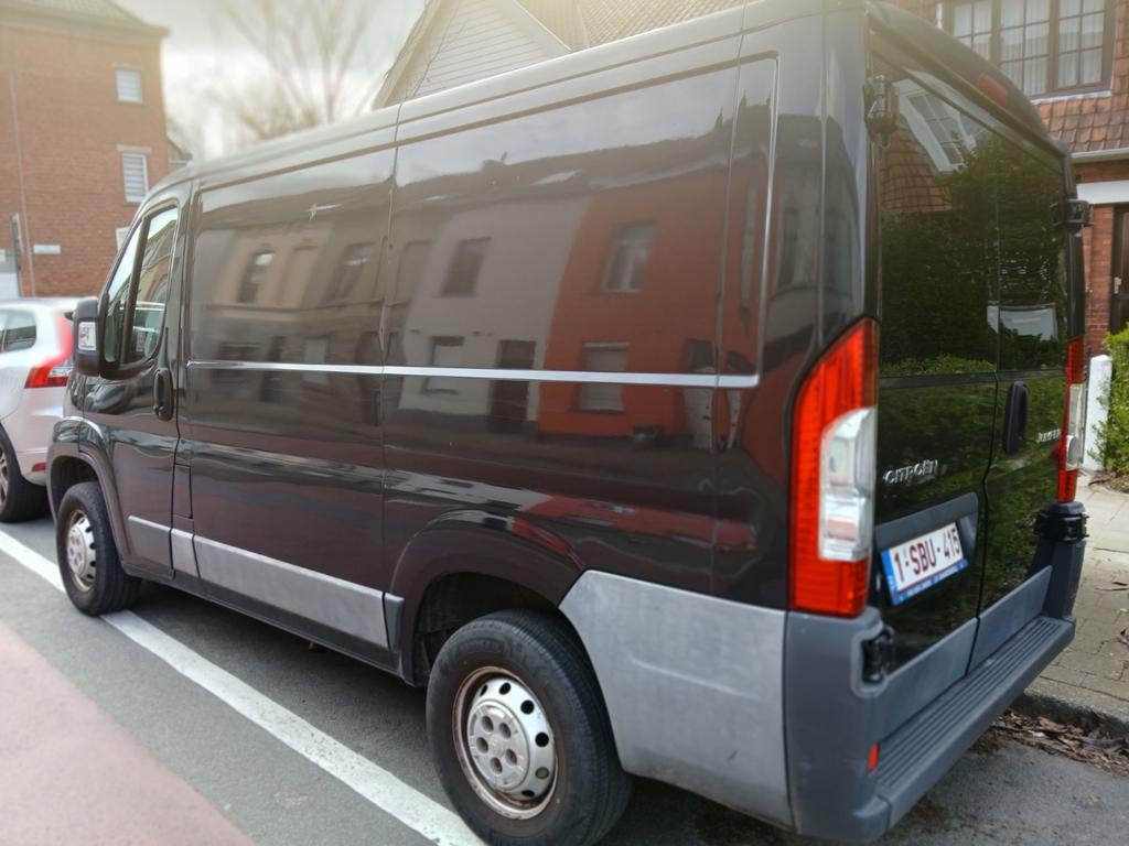 Te koop zelfbouw camper Citroën jumper 2012 zwart, Caravans en Kamperen, Mobilhomes, Particulier, tot en met 3, Buscamper of Camperbus