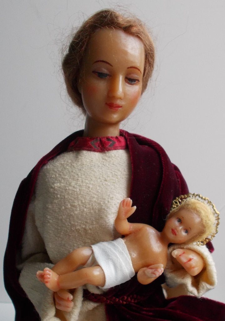 antieke wassen kerstbeelden groot, Diversen, Ophalen of Verzenden