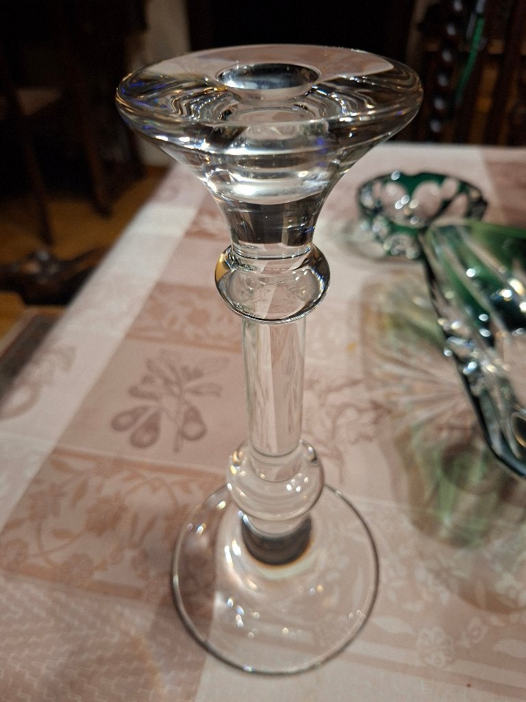 Bougeoir en cristal Ingo de Val Saint Lambert ZGST, Enlèvement
