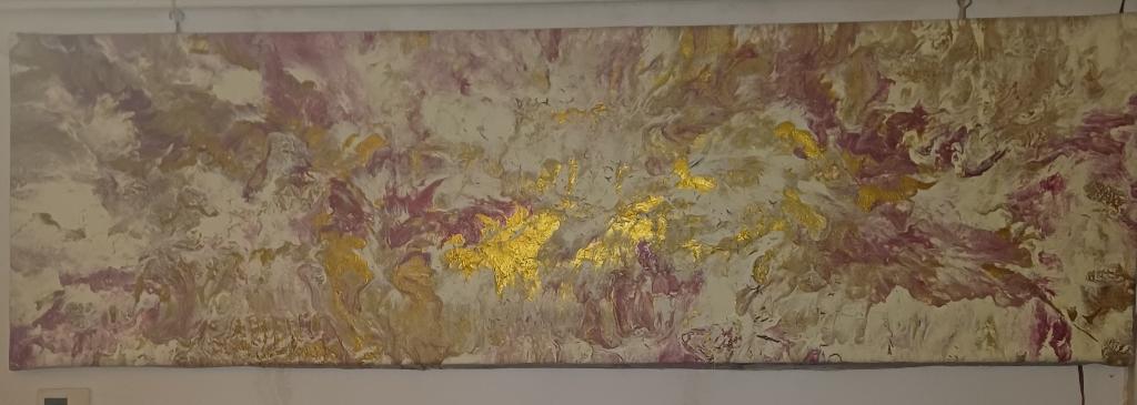 Schilderij abstract 200/60 cm, Ophalen