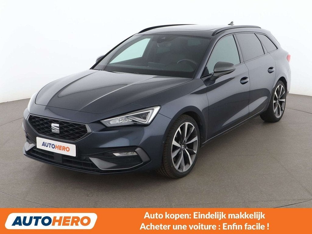SEAT Leon 2.0 TDI FR (année de construction 2021), Autos, Seat, Cuir, Argent ou Gris, Achat, Détection des panneaux routiers