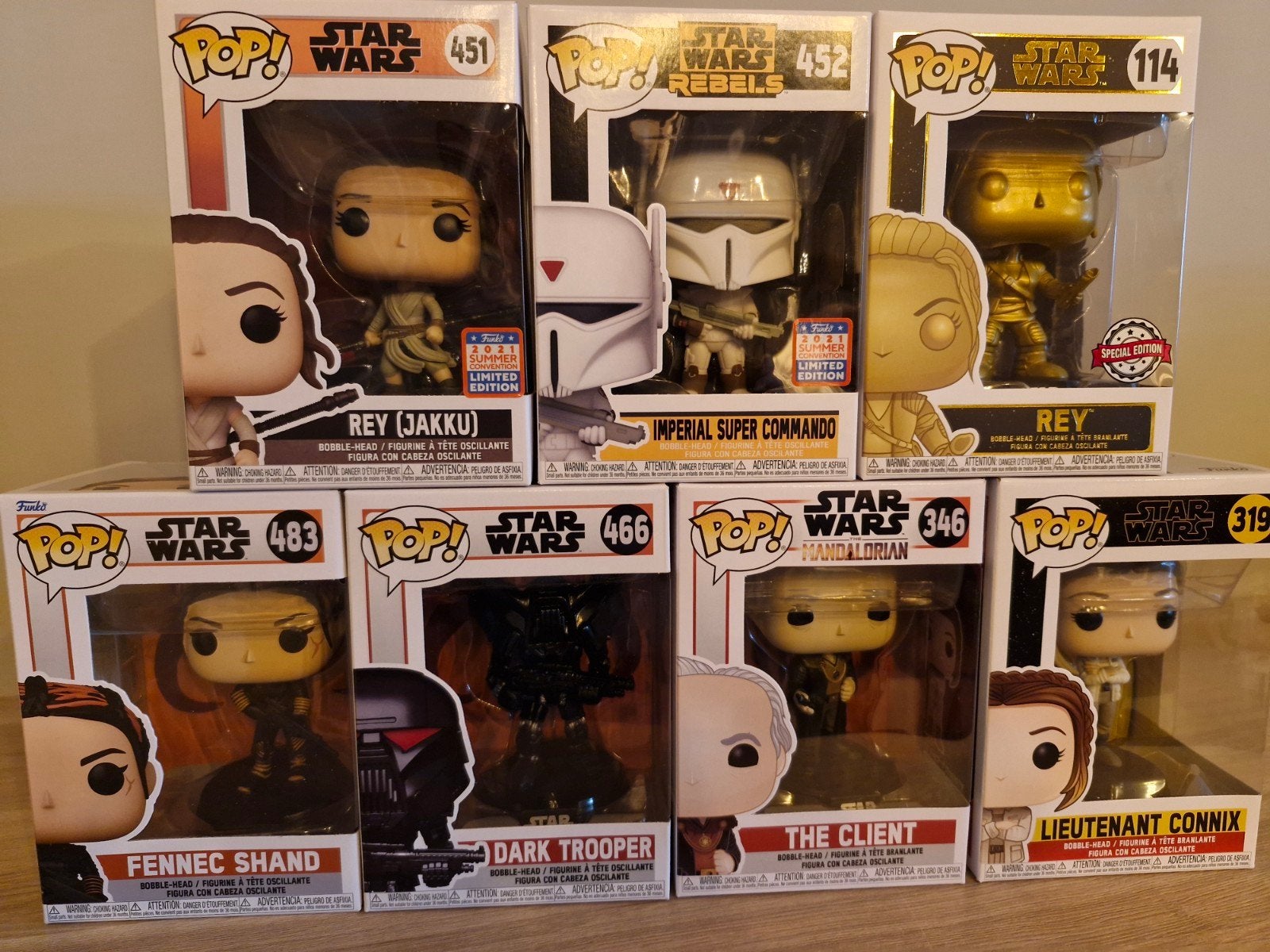 7 x Funko POP , Star Wars, met 3x Special en limited edition, Ophalen of Verzenden, Nieuw, Beeldje of Buste
