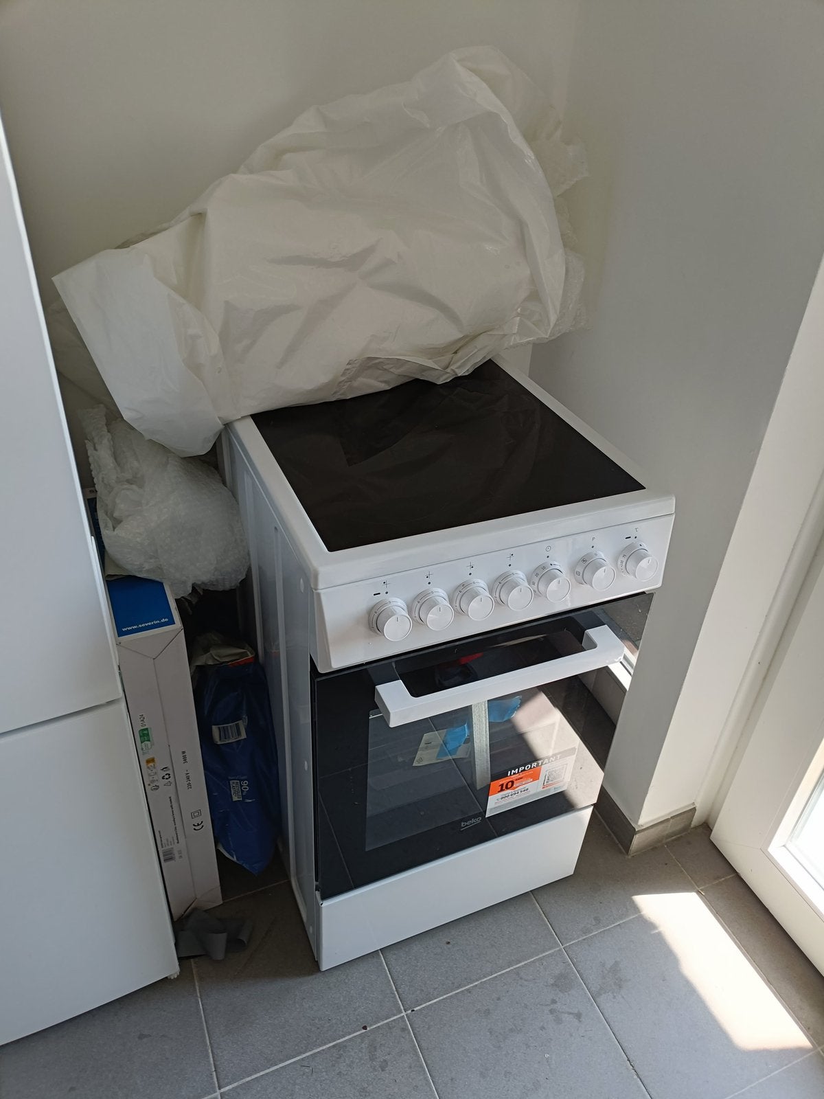 Cuisinière électrique neuve, Electroménager, Cuisinières, Enlèvement, Comme neuf, Électrique