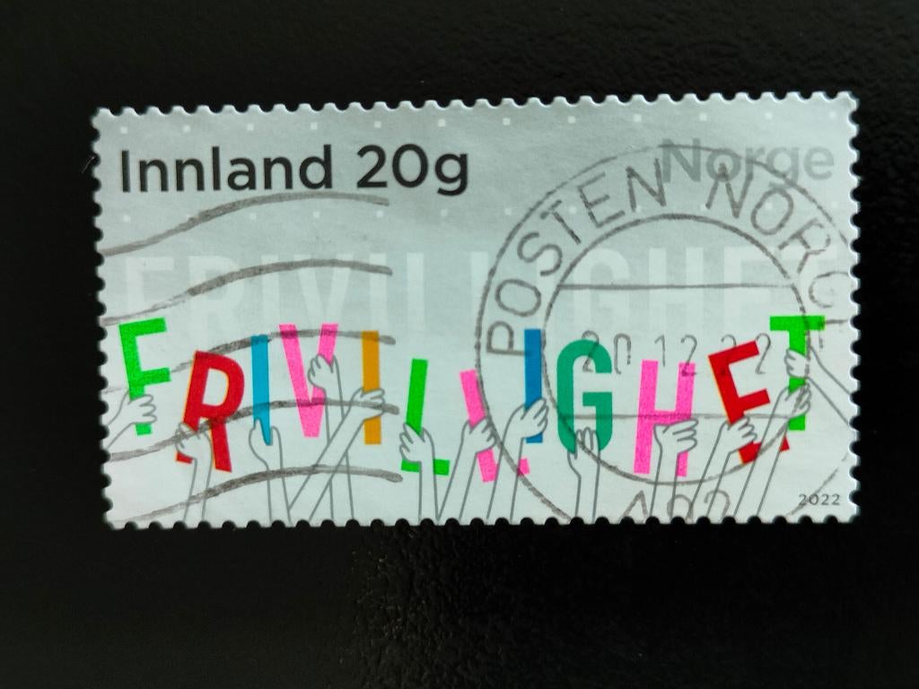 Norvège 2022 - Année des volontaires, Envoi, Norvège, Affranchi
