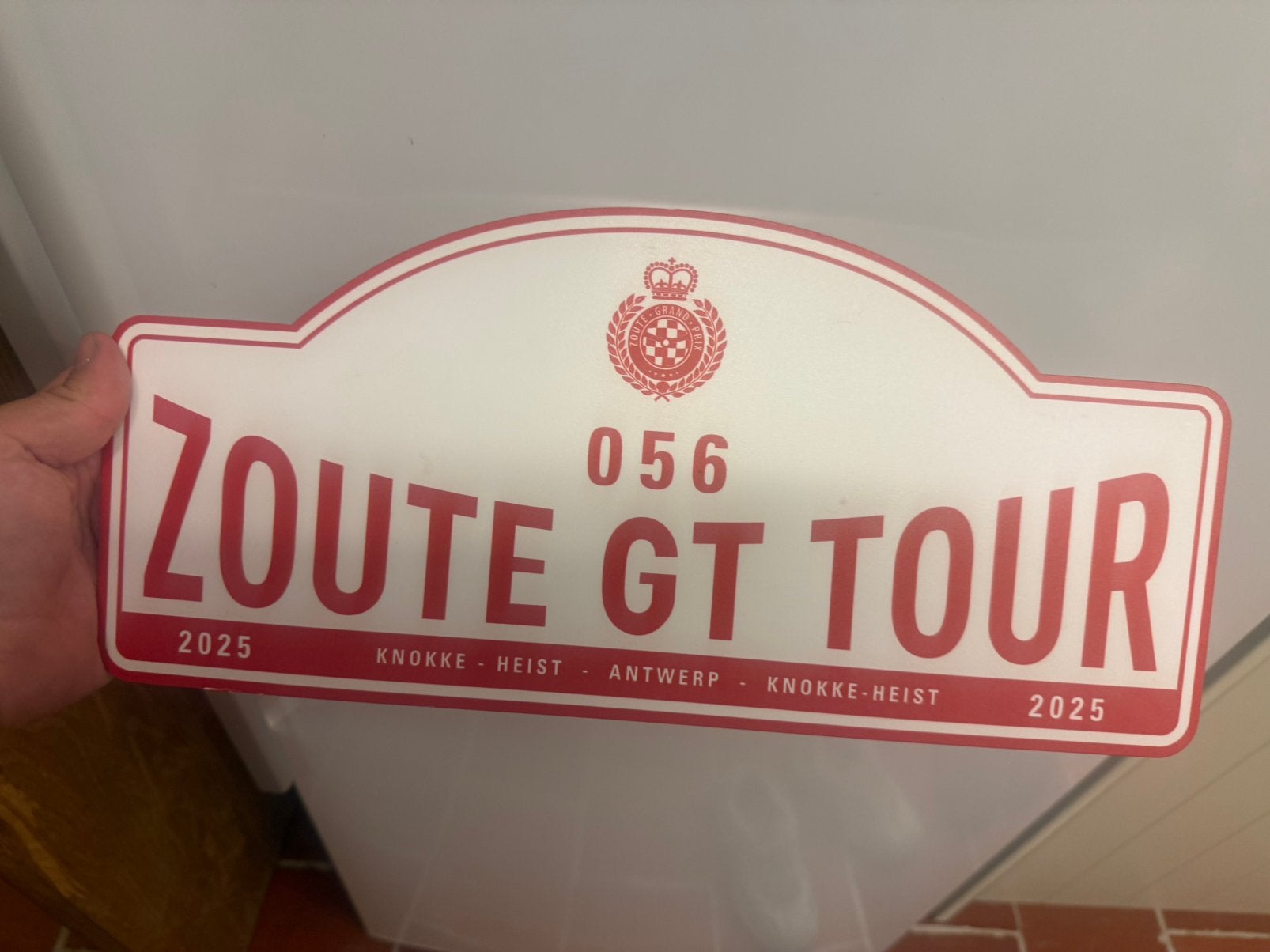 Zoute grand prix Gt rally plaat, Ophalen, Zo goed als nieuw