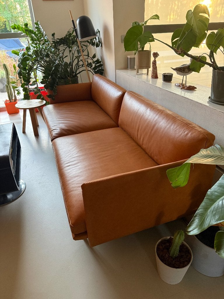 Design Muuto 2 x 3 plcs, excellent état, 2 pour le prix d'1, Enlèvement, Comme neuf, Cuir, Scandinavisch design, zeer strak van het gekende merk Muuto.