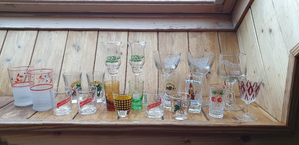 Borrelglaasjes aan 1 euro, Verzamelen, Ophalen of Verzenden, Zo goed als nieuw, Borrel- of Shotglas