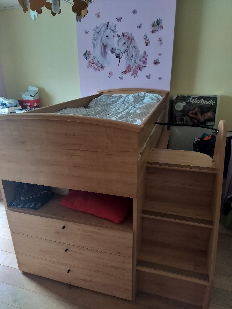 Lit mezzanine/superposé, 90 cm, Enlèvement, 200 cm, Lit mezzanine