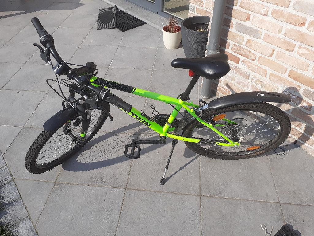 VTT enfant 24" B’TWIN – prêt à rouler – petit prix, Frein sur jante, Enlèvement, Utilisé, B-TWIN ROCKRIDE 5
