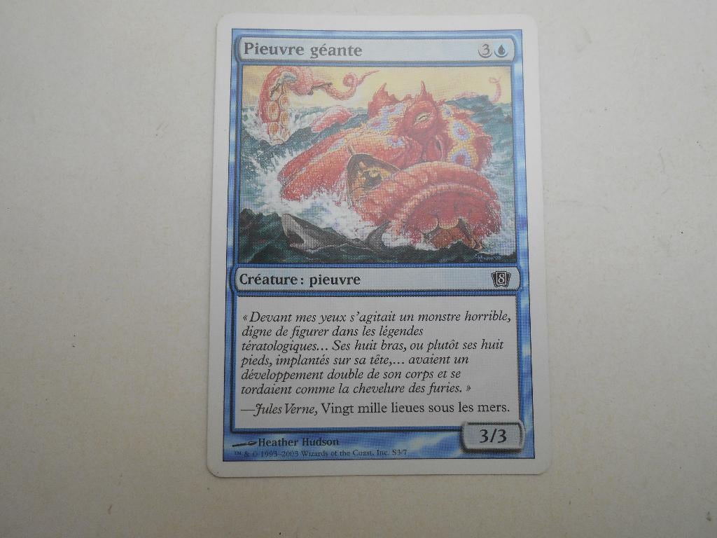 magic card The gathering créature pieuvre géante, Enlèvement ou Envoi, Neuf