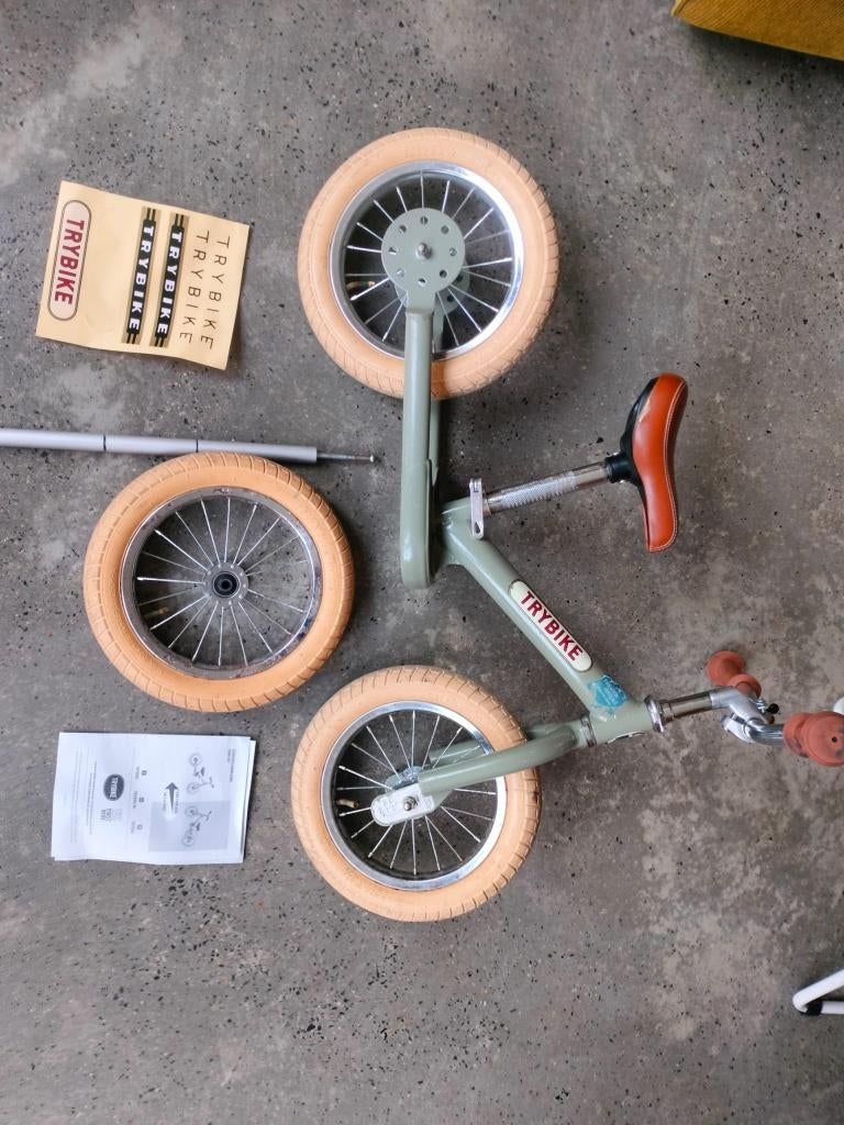 Trybike Draisienne évolutive – tricycle 3 roues – Vert, Enlèvement, Comme neuf, Trybike