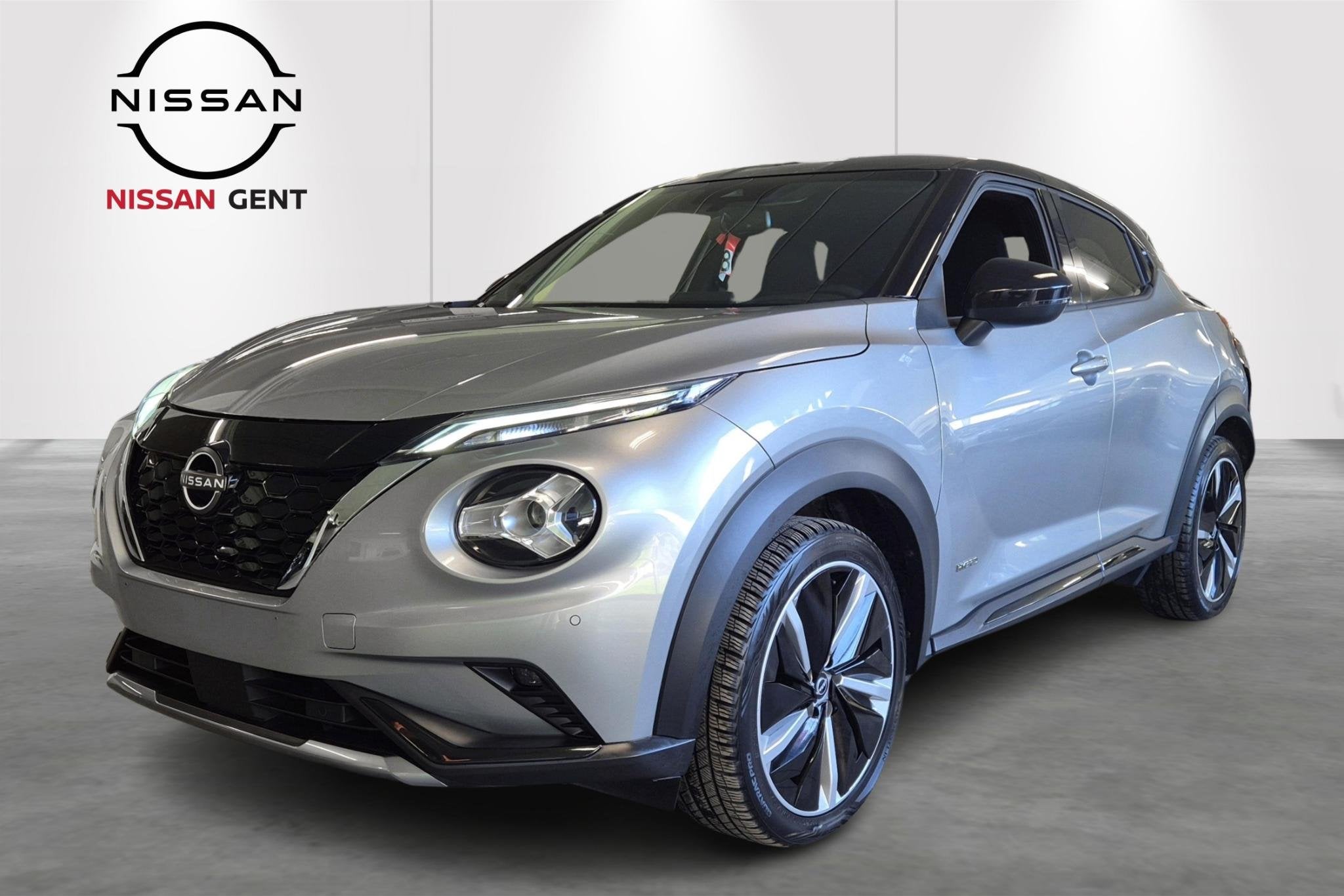Nissan Juke 1.6 Hybrid 145 N-Design Automaat/Apple Carplay e, Auto's, Nissan, Stof, Gebruikt, 4 cilinders, https://public.car-pass.be/vhr/b8762fa7-2e2d-4a82-a4a2-44d00e0d2d34