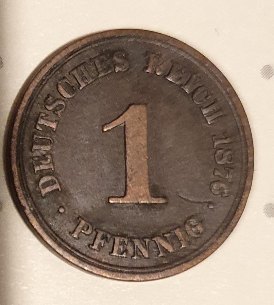 1 Pfennig 1876, Timbres & Monnaies, Enlèvement ou Envoi, Allemagne, Monnaie en vrac