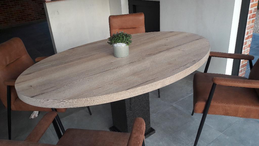 Tafelblad, Ophalen, Kunststof, Gebruikt, 100 tot 150 cm