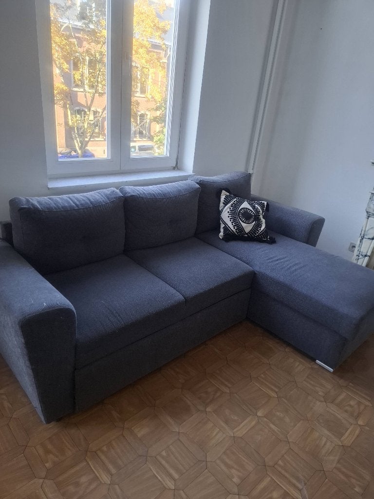 Canapé coffre JYSK gris 50 EUR, Trois personnes, Banc d'angle, 125 à 150 cm, 150 à 200 cm