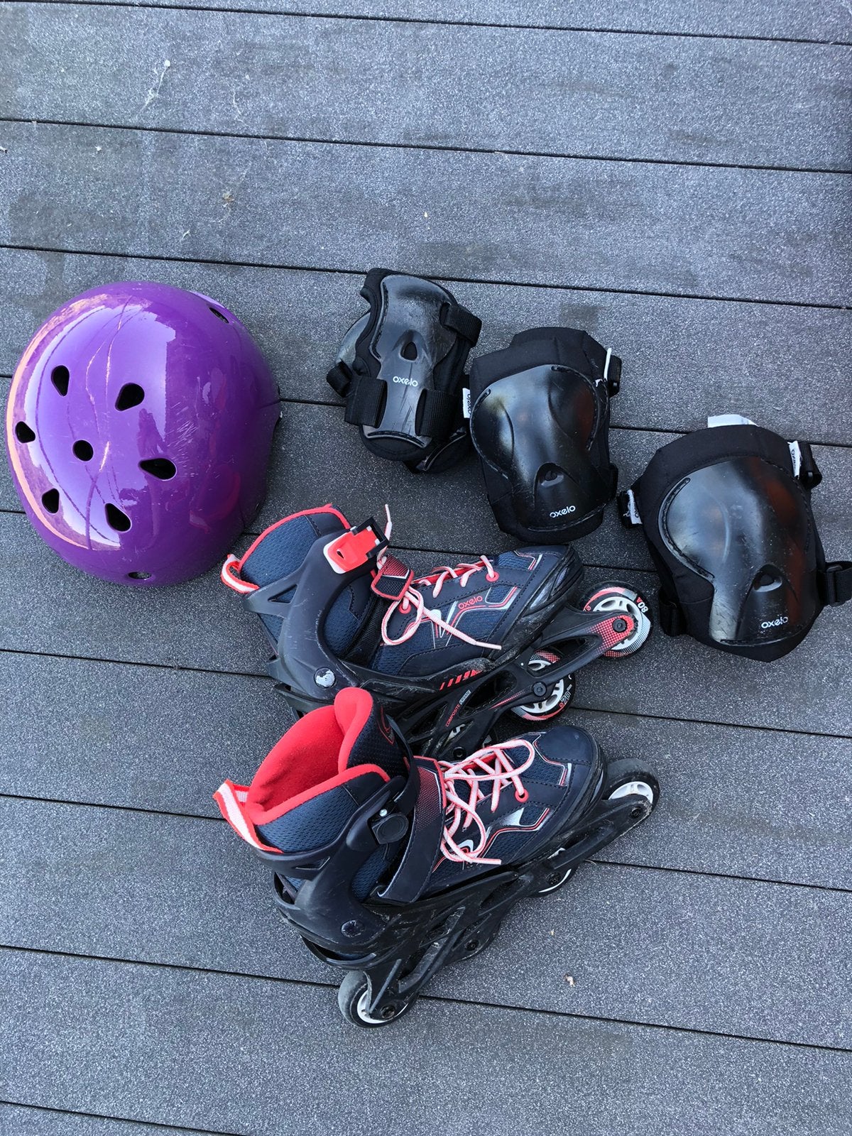Pack roller enfant oxelo avec sac de rangement, Autres marques, Rollers 4 roues en ligne, Réglable, Enlèvement