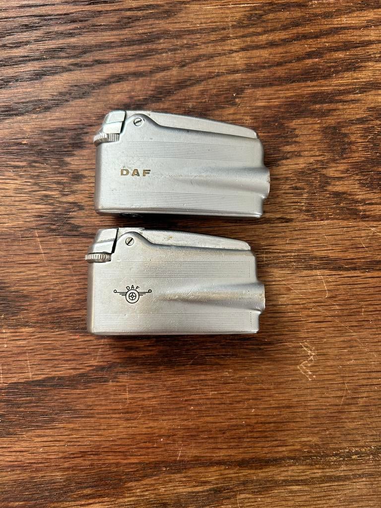 2 Briquet Ronson Varaflame DAF Publicitaire, Enlèvement, Comme neuf, Briquet