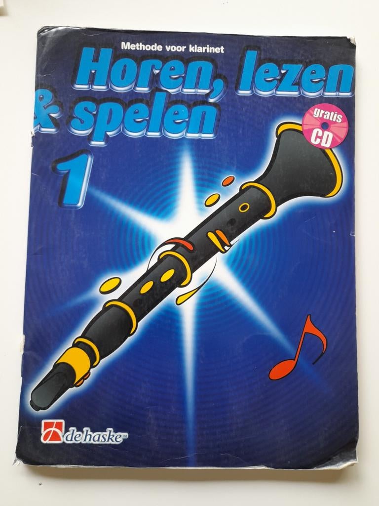 Horen,lezen en spelen 1: methode voor klarinet, Boeken, Muziek, Instrument, Joop Boerstoel en Jaap Kastelein, Ophalen, Gelezen