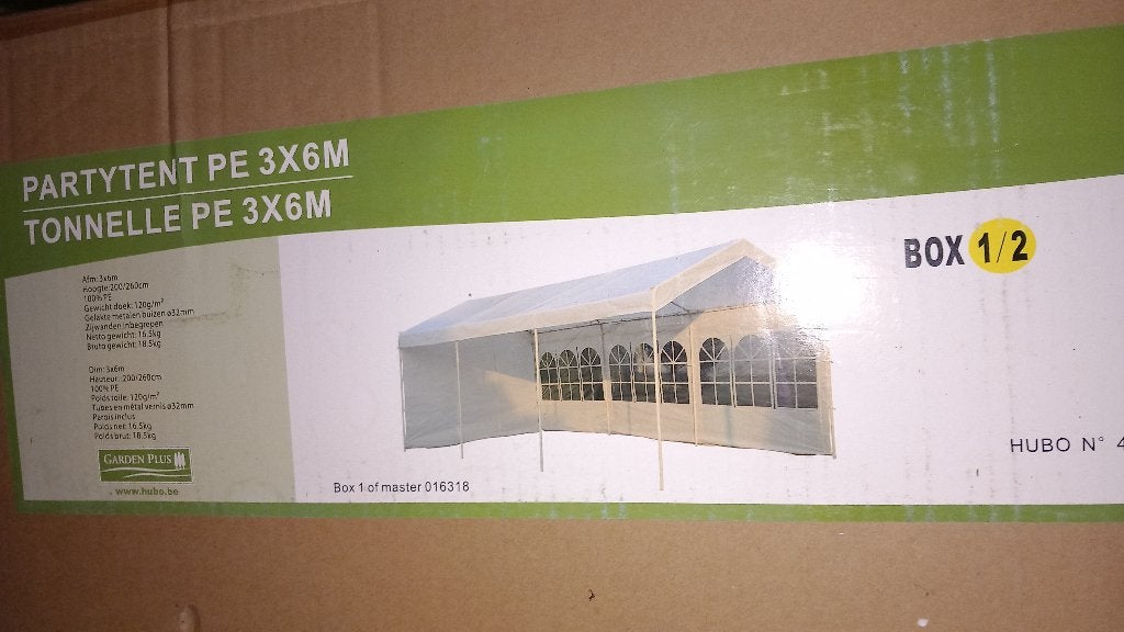 Partytent, Ophalen, Zo goed als nieuw