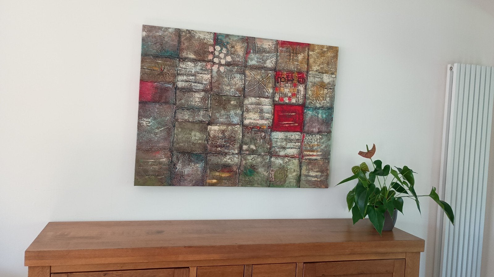 Abstract schilderij, Antiek en Kunst, Ophalen