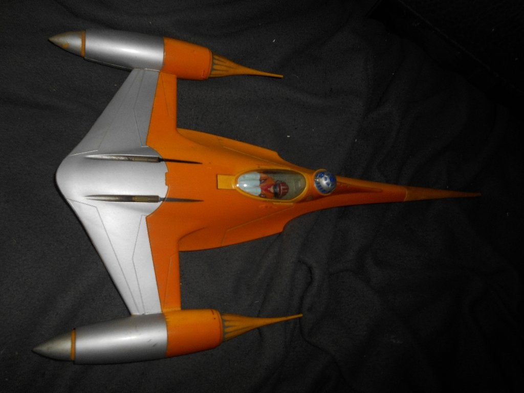 Star wars Chasseur Naboo 50cm avec figurine Anakim, Collections, Enlèvement ou Envoi, Figurine