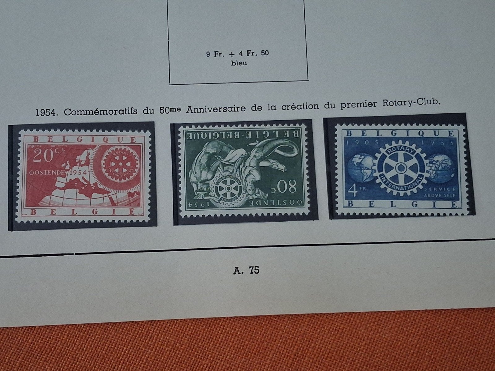 serie COB 952 53 54  Rotary  1954, Enlèvement ou Envoi