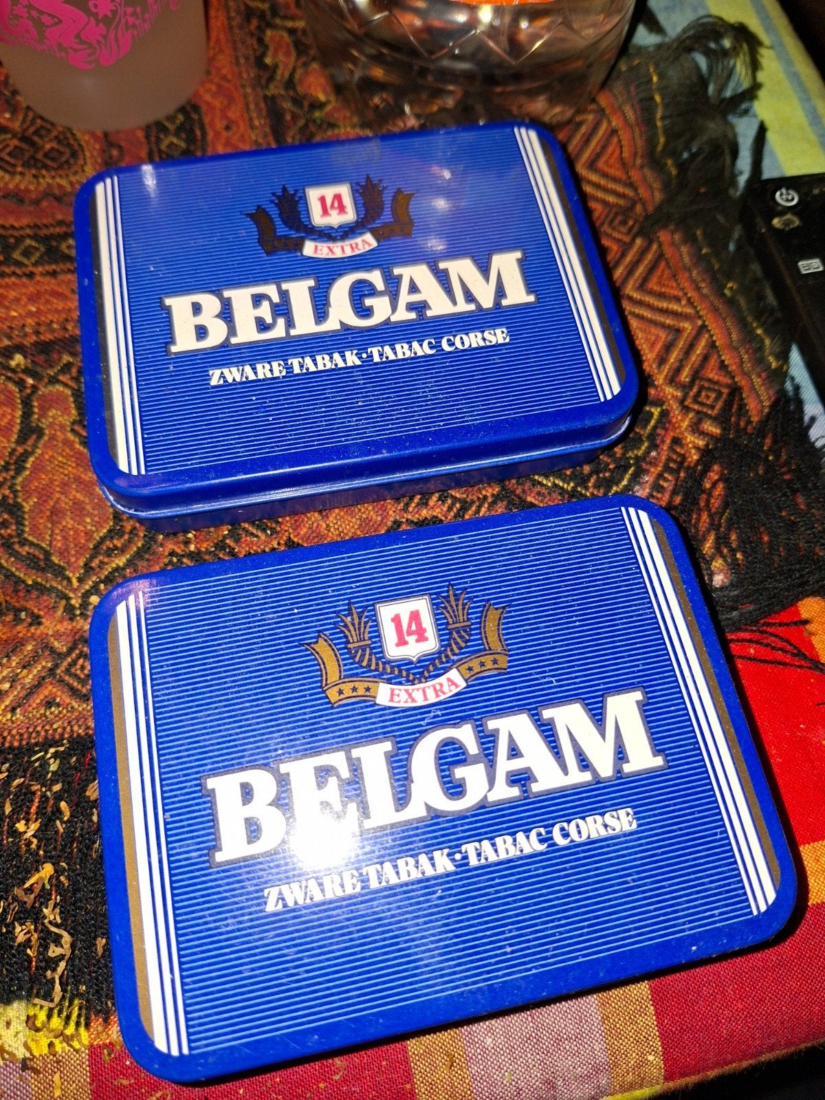2 tabak doosjes van belgam zeer goede staat als nieuw, Ophalen of Verzenden, Zo goed als nieuw, Tabaksdoos of Verpakking