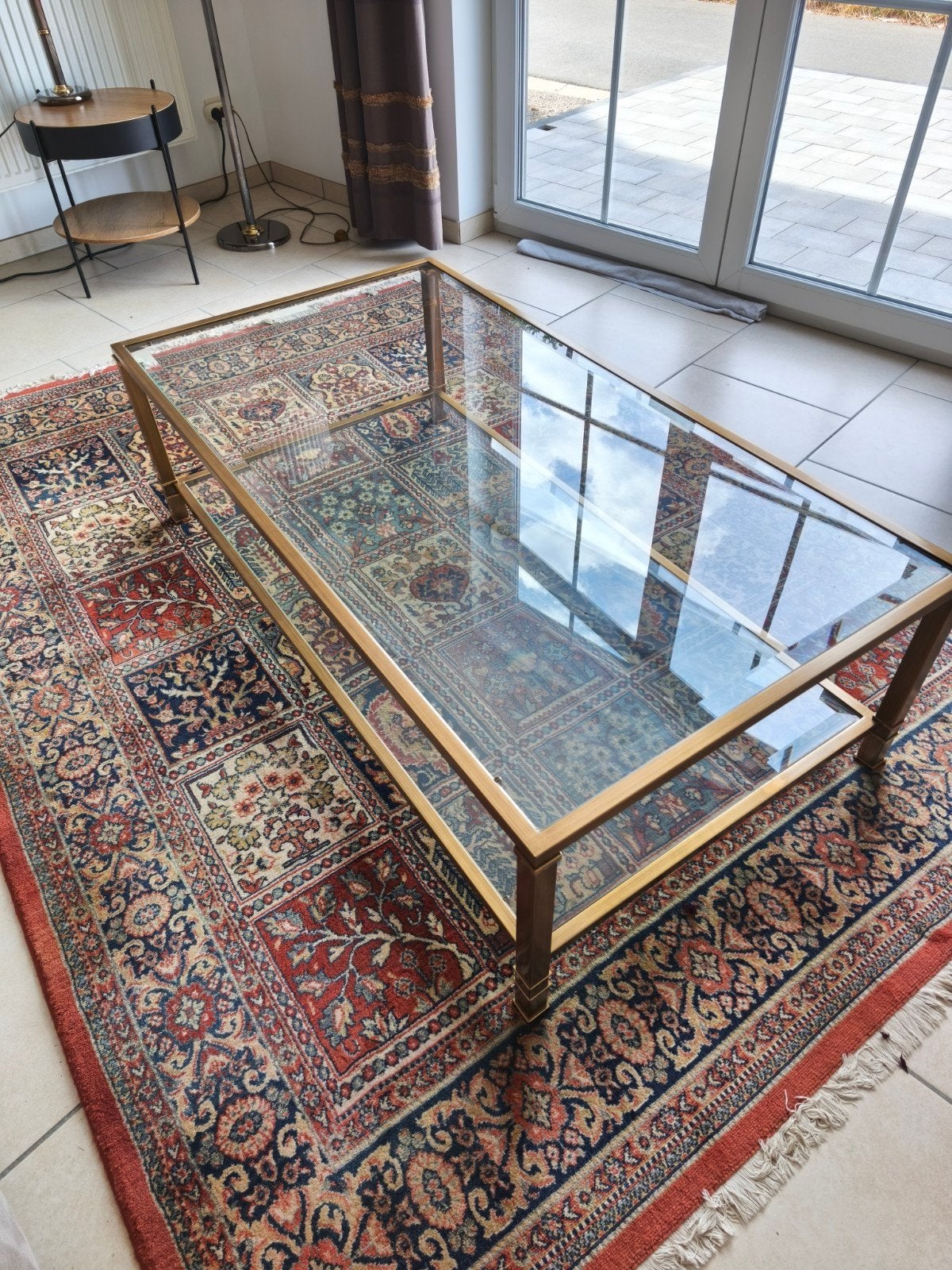 table de salon, Verre