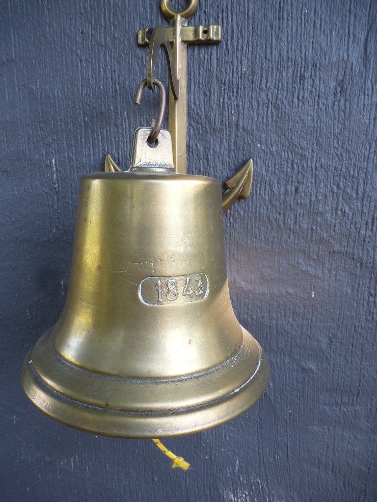 Cloche extérieure de maison en bronze, Enlèvement, Bronze