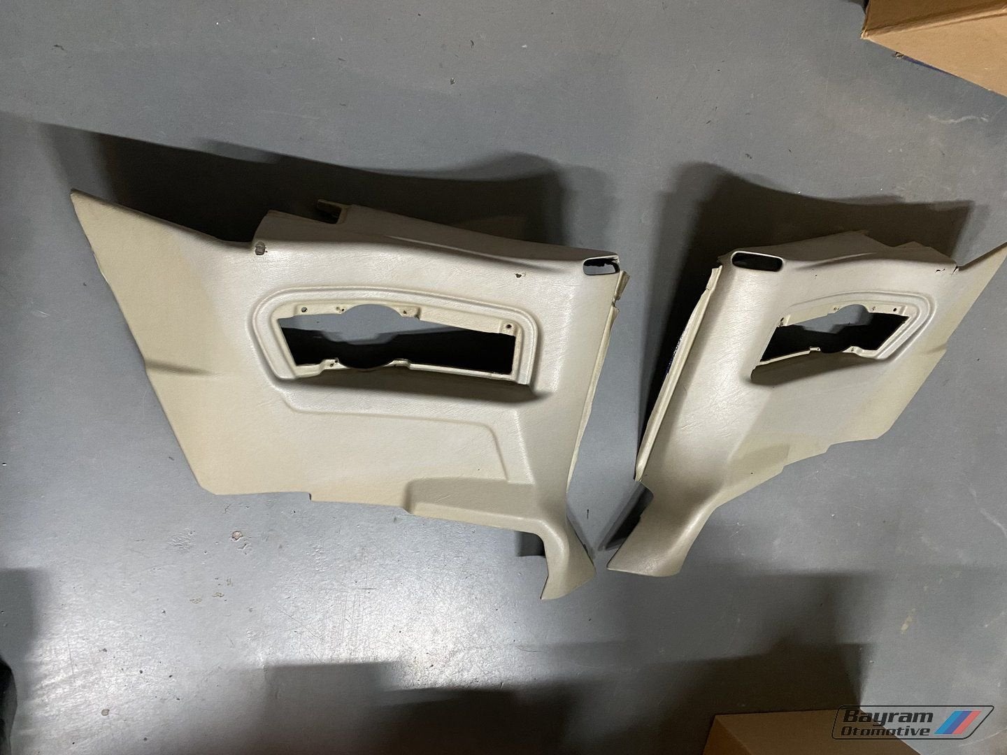 Bmw E30 cabrio achter deurpanelen beige/ grijs 3-serie cabri, -, Utilisé, -, Enlèvement ou Envoi