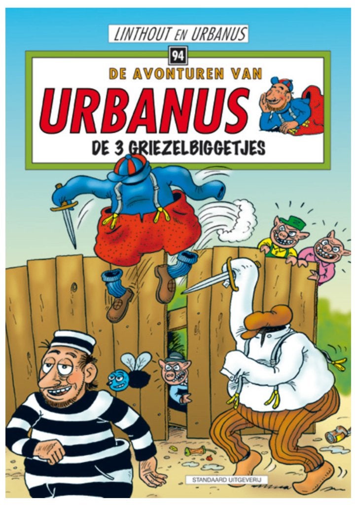 Linthout, Willy - 1 Original page - urbanus, Ophalen of Verzenden, Tekening, Origineel