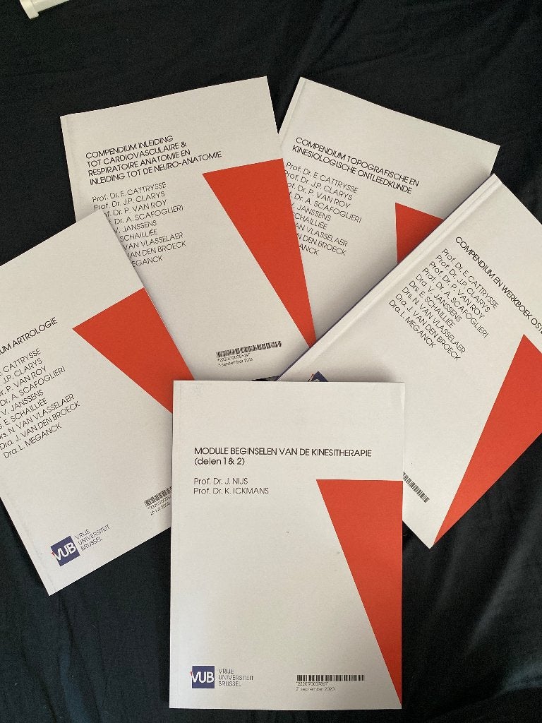 Compendium VUB kinesitherapie, Boeken, Ophalen of Verzenden, Zo goed als nieuw, Hoger Onderwijs