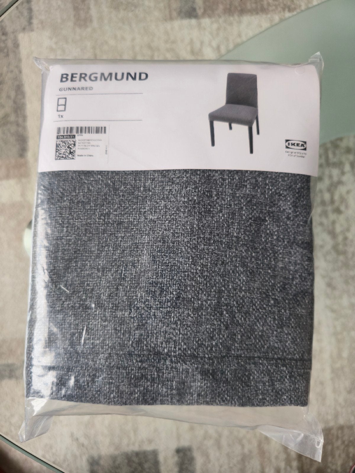 Housse gris moyen Ikea neuve, Maison & Meubles, Chaises, Neuf, Gris, Enlèvement ou Envoi, Design