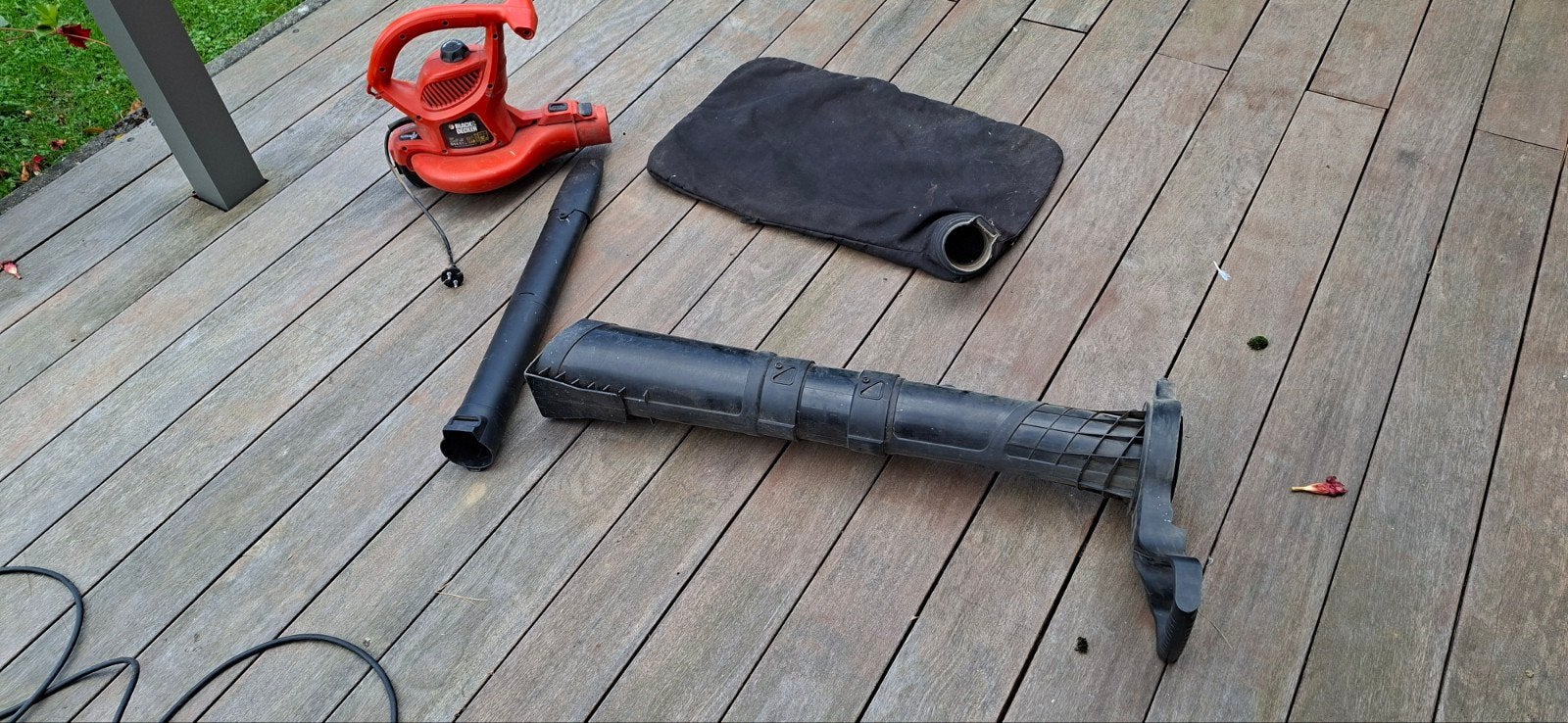 souffleur et aspirateur de feuilles, Enlèvement