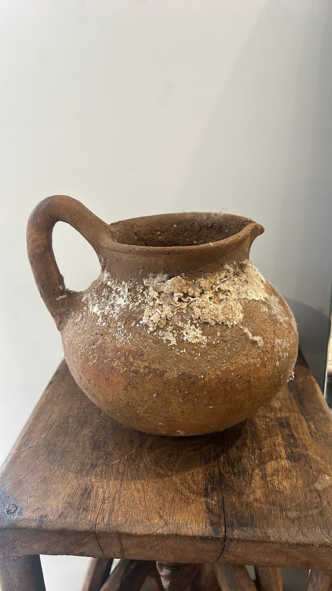 antiek aardewerk in de vorm van een kruik, Overige materialen, Gebruikt, Overige kleuren, 14 cm
