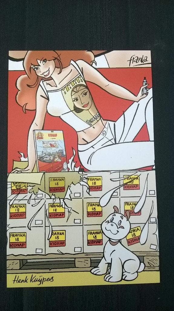 Grote Postkaart Franka, Eén stripboek, Ophalen of Verzenden, Zo goed als nieuw, Henk Kuijpers