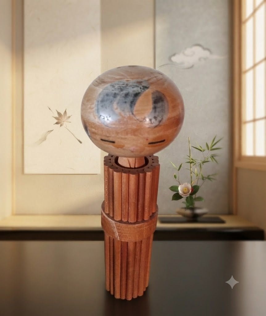 Kokeshi Ye Xue vintage de Kamisuwa de Xiaocheng, Antiquités & Art, Art | Art non-occidental, Poupée, Japon, Bois, Multicolore