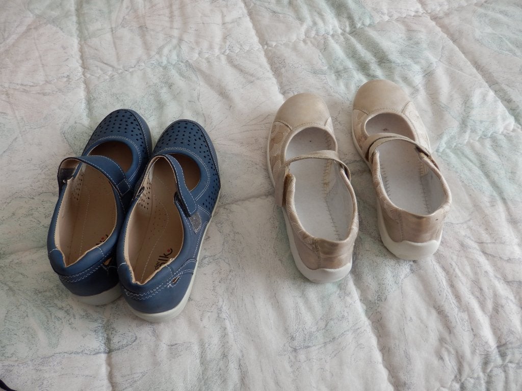 4 paar dames schoenen maat 36, Gris, Comme neuf, Enlèvement, Rieker &Remonte