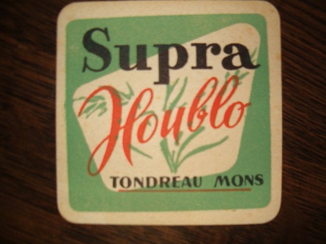 Tapis à bière Tondreau Mons 2 : 96 x 96 mm, Enlèvement ou Envoi, Utilisé, Sous-bock
