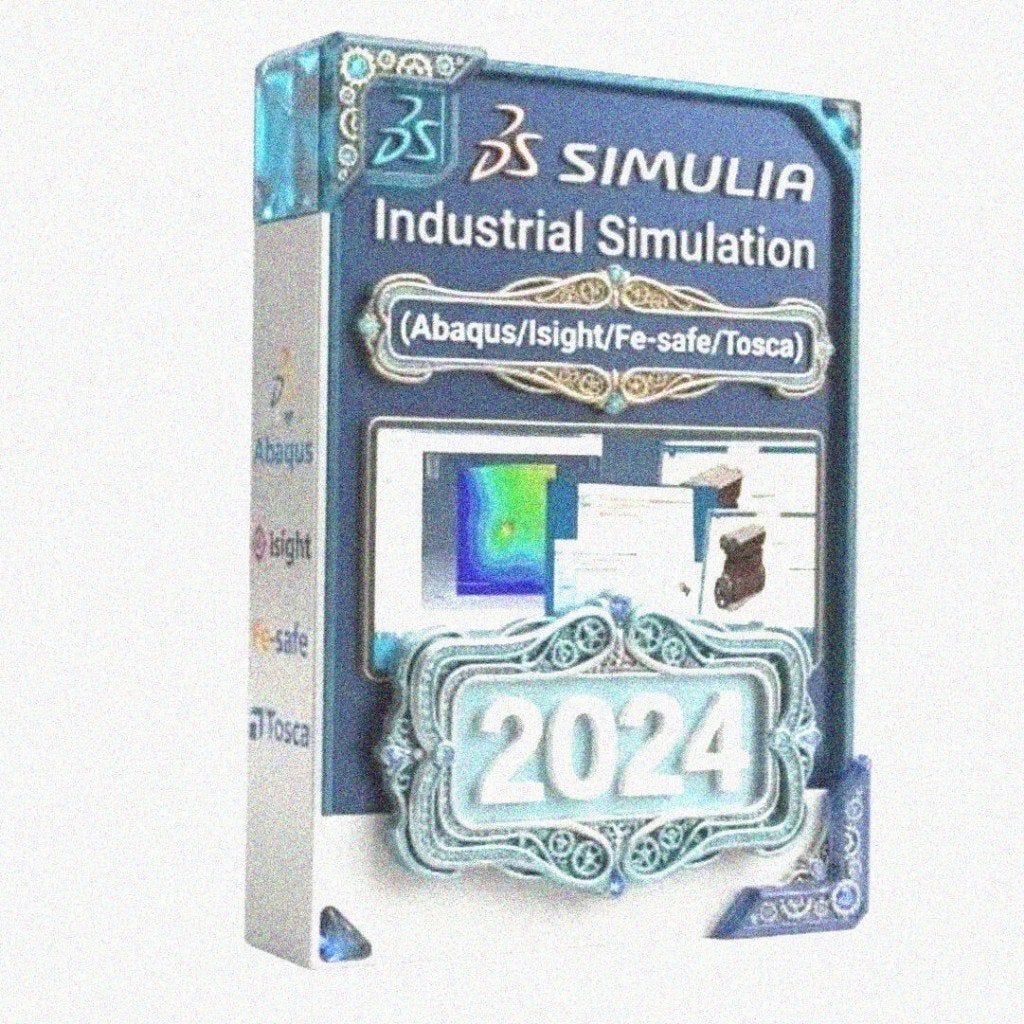 DS SIMULIA SUITE 2024 ABAQUS ISIGHT FE-SAFE & TOSCA, Envoi, Neuf