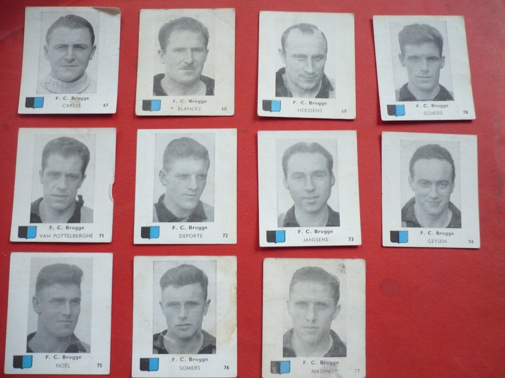 FOOTBALL - Chromos - F.C. BRUGGE, Collections, Enlèvement ou Envoi, Utilisé, Cartes de joueur