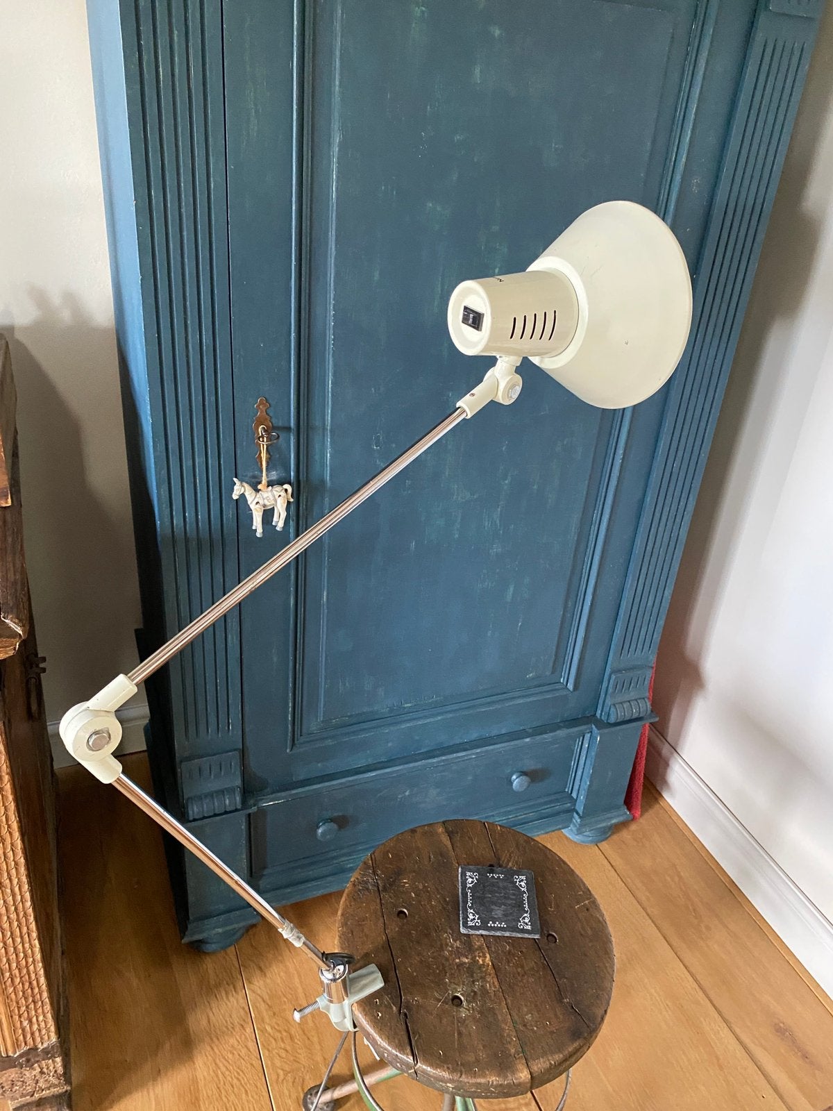 Werklamp bureau lamp vintage industriële lamp, Ophalen of Verzenden, Zo goed als nieuw, Metaal, Vintage