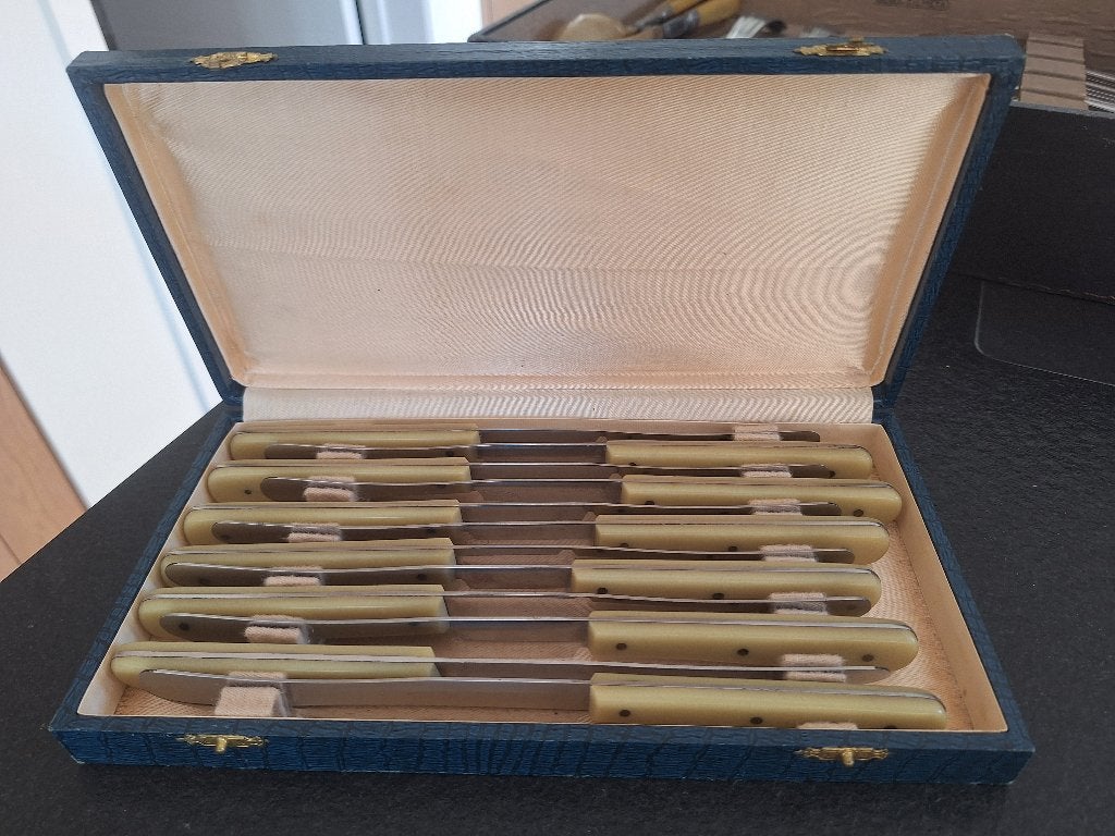 Vintage messenset - 12 stuks, Antiek en Kunst, Ophalen