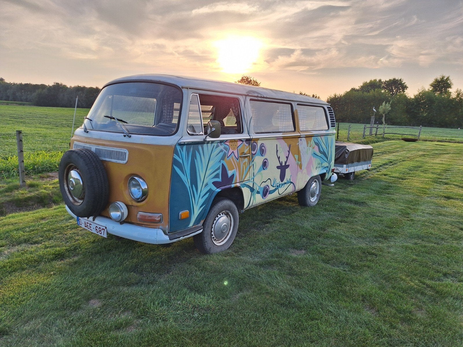VW T2a/b 1972+ vouwtent, Auto's, Particulier, Te koop, Trekhaak