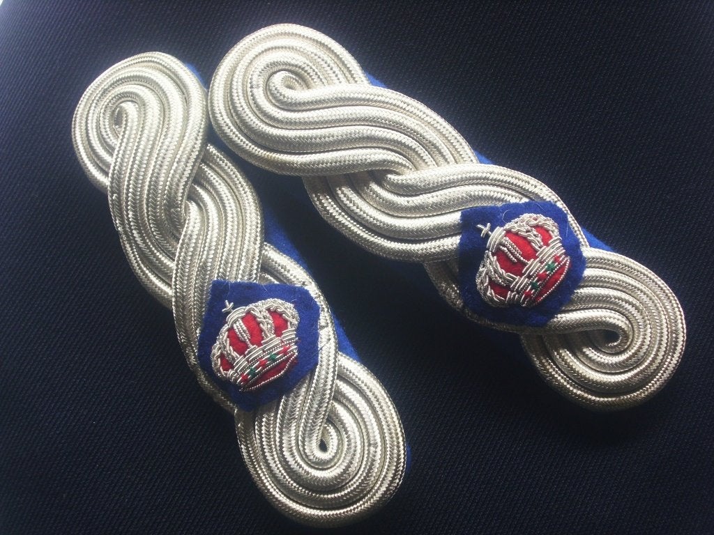 Épaulettes obsolètes de grande tenue cadre officier Polcom, Collections, Objets militaires | Général, Envoi, Autres, Emblème ou Badge