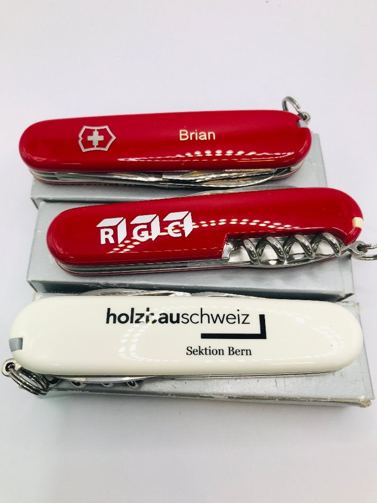 3x Victorinox Spartan With advertisement or name  S2 Swiss, Verzenden, Zo goed als nieuw