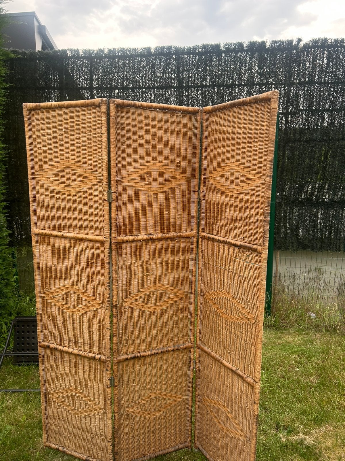 Twee rieten schermers, Huis en Inrichting, Woonaccessoires | Kamerschermen, Ophalen, Gebruikt