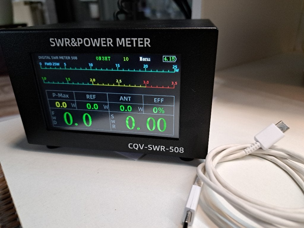 digital swr /power meter 200 watt : frequentie: 1,8-54 MHz, Ophalen of Verzenden, Zo goed als nieuw, Zender en Ontvanger