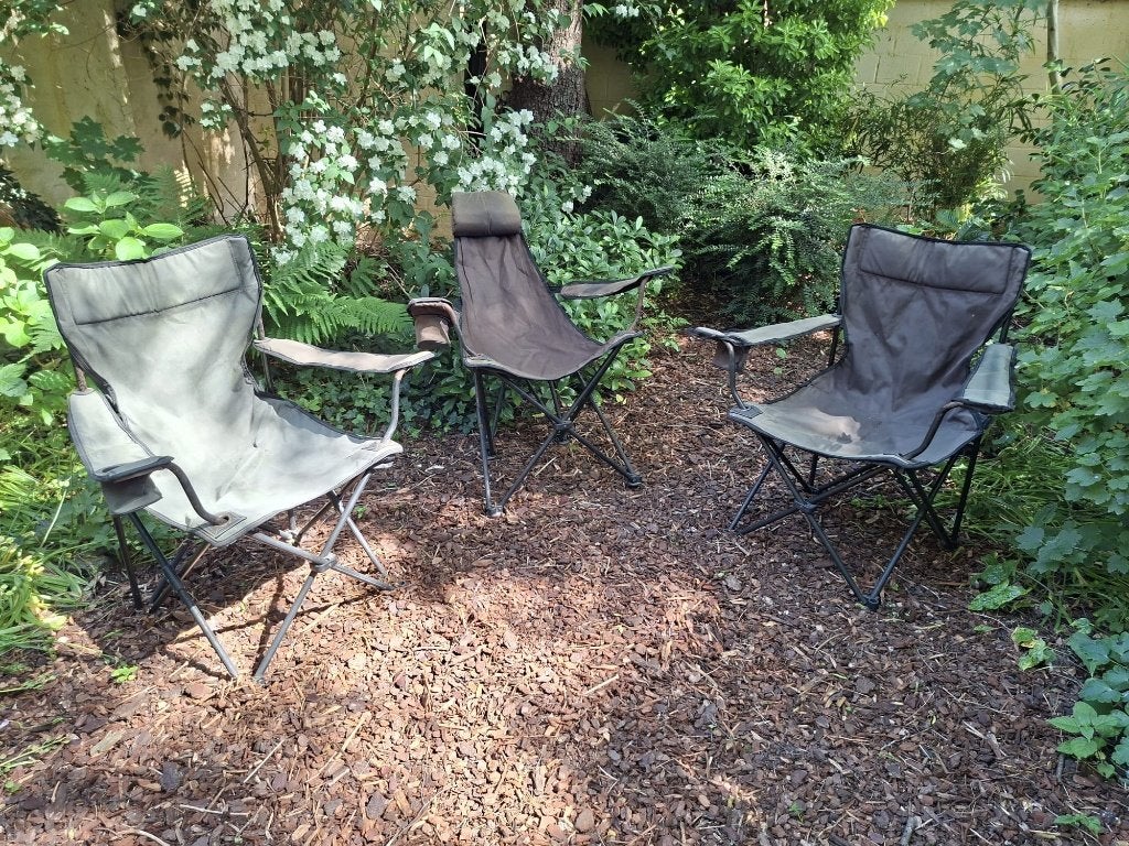 3 countrystyle stoelen, Huis en Inrichting, Ophalen, Gebruikt, Metaal